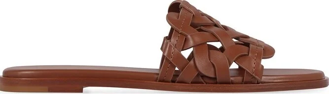 Gianvito Rossi Amalfi Interwoven Round Toe Sandals