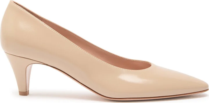 Gianvito Rossi Amelia 55 Glossed Leather Pumps