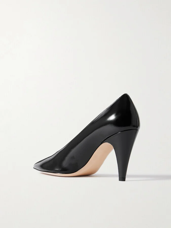 Gianvito Rossi - Amelia 85 Patent-leather Pumps - Black - Image 3