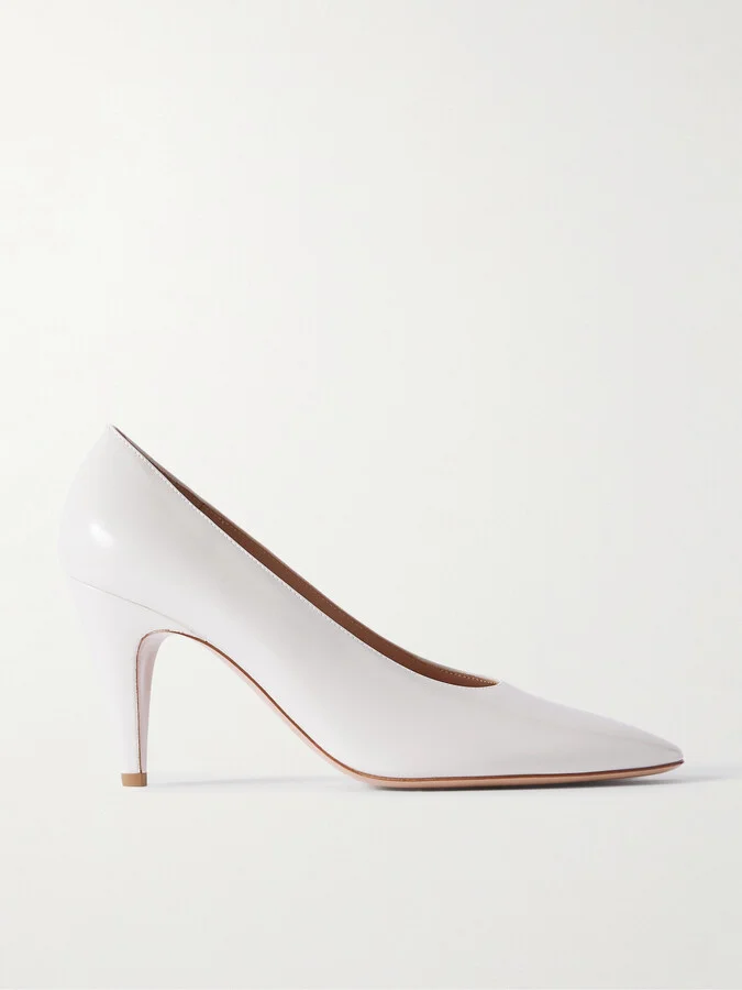Gianvito Rossi - Amelia 85 Patent-leather Pumps - Off-white