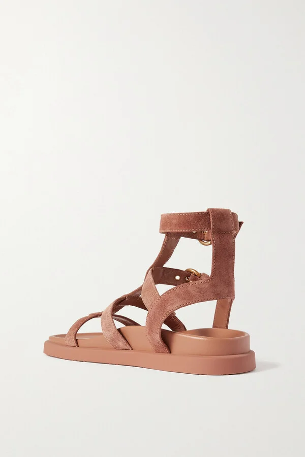 Gianvito Rossi - Arena Suede Sandals - Neutrals - Image 3
