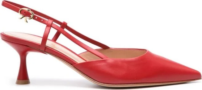 Gianvito Rossi Ascent Pointed-Toe Slingback Pumps