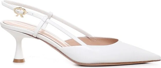 Gianvito Rossi Ascent Pointed-Toe Slingback Pumps