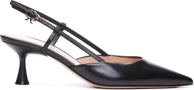 Gianvito Rossi Ascent Pointed-Toe Slingback Pumps