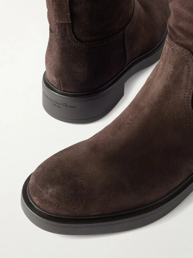 Gianvito Rossi - Ascott 20 Suede Knee Boots - Brown - Image 4