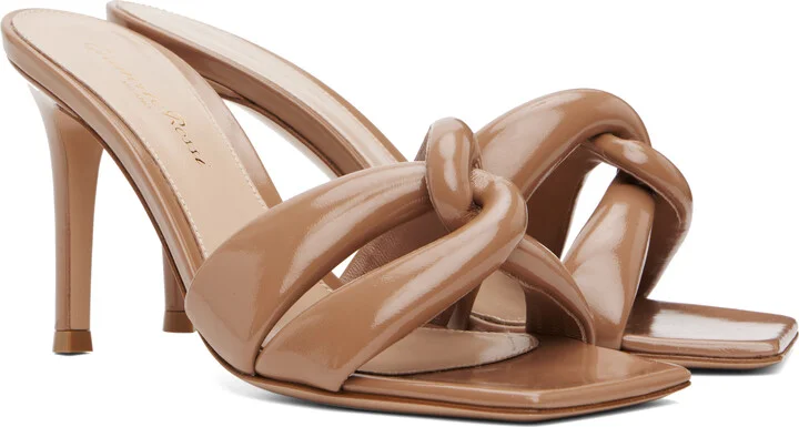 Gianvito Rossi Beige Amour Heeled Sandals - Image 4