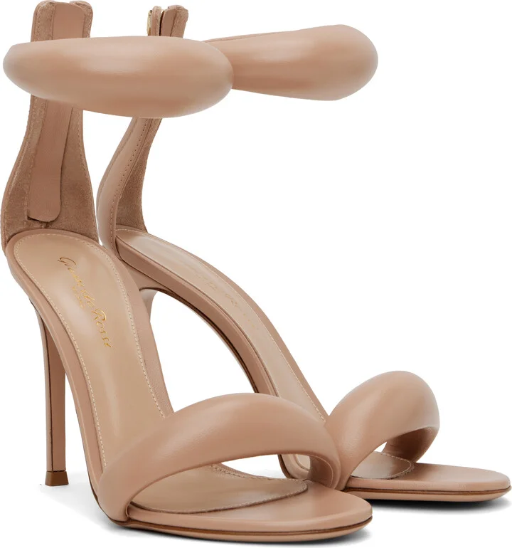 Gianvito Rossi Beige Bijoux Heeled Sandals - Image 4