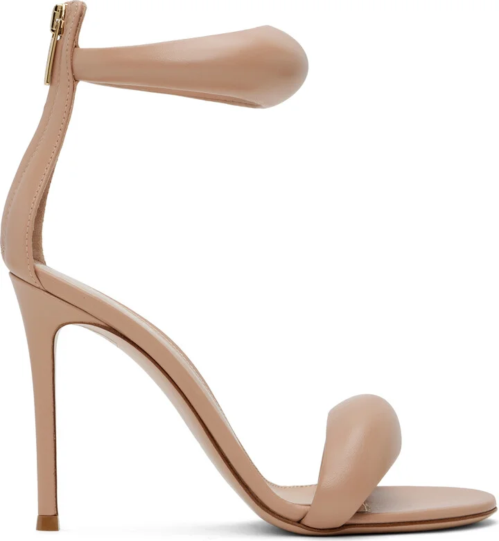 Gianvito Rossi Beige Bijoux Heeled Sandals