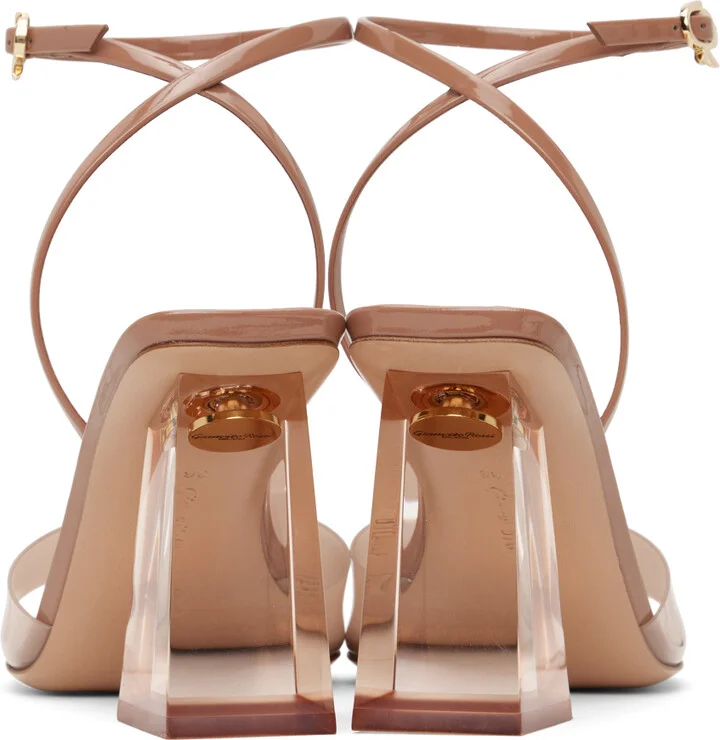Gianvito Rossi Beige Cosmic 85 Heeled Sandals - Image 2