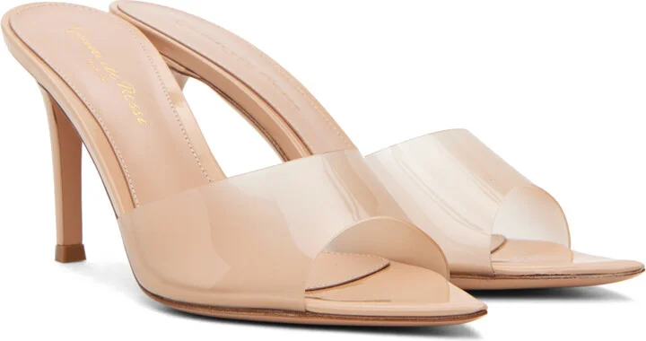 Gianvito Rossi Beige Elle 85 Heeled Sandals - Image 4