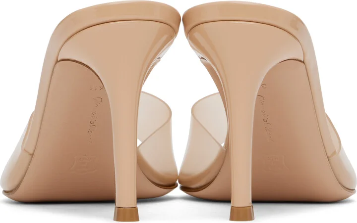 Gianvito Rossi Beige Elle 85 Heeled Sandals - Image 2