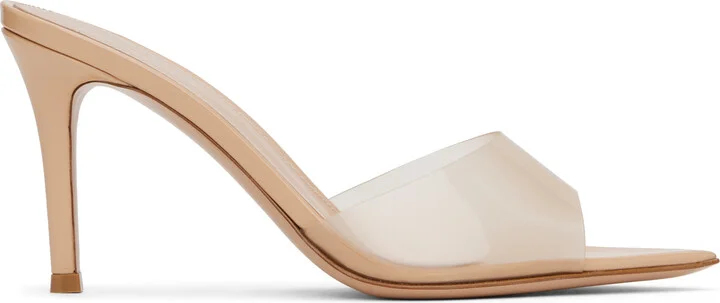 Gianvito Rossi Beige Elle 85 Heeled Sandals