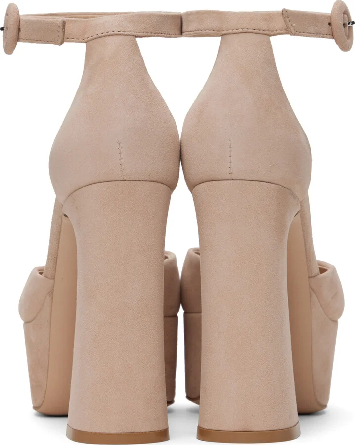 Gianvito Rossi Beige Holly D'Orsay Heels - Image 2