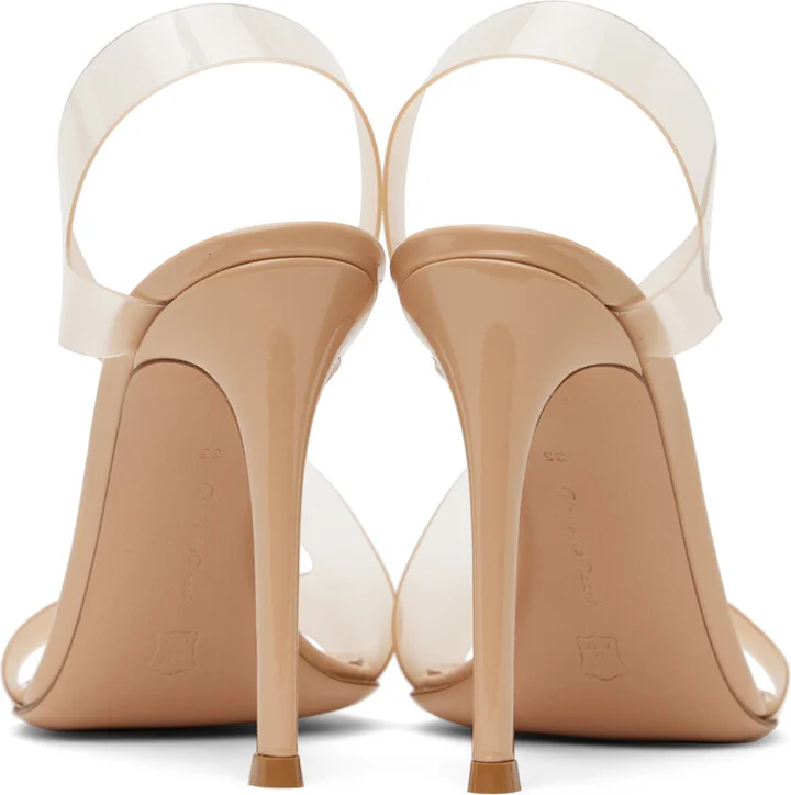 Gianvito Rossi Beige Metropolis Heeled Sandals - Image 2
