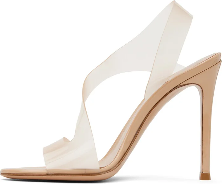 Gianvito Rossi Beige Metropolis Heeled Sandals - Image 3