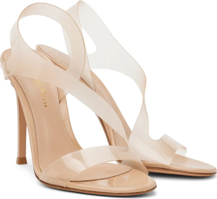 Gianvito Rossi Beige Metropolis Heeled Sandals - Image 4