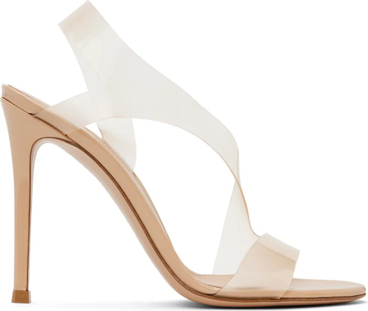 Gianvito Rossi Beige Metropolis Heeled Sandals