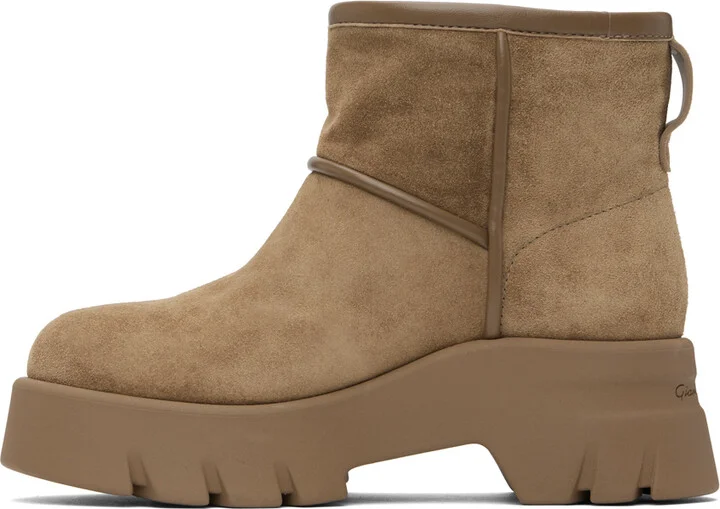 Gianvito Rossi Beige Stormy Boots - Image 3