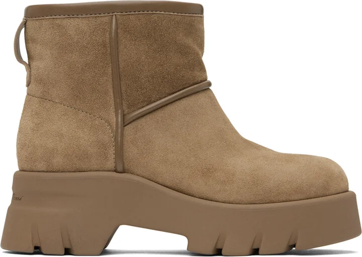 Gianvito Rossi Beige Stormy Boots