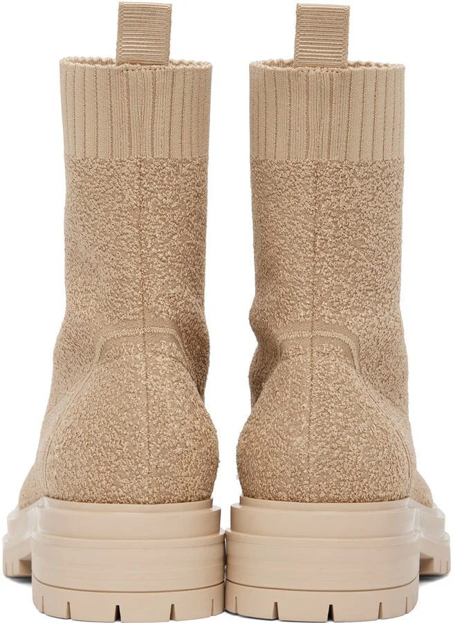 Gianvito Rossi Beige Torrance Sock Boots - Image 2