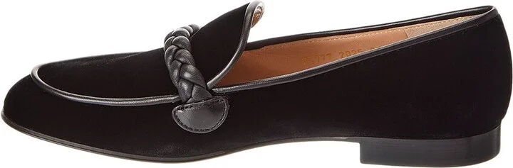 Gianvito Rossi Belem Velvet & Leather Loafer - Image 2