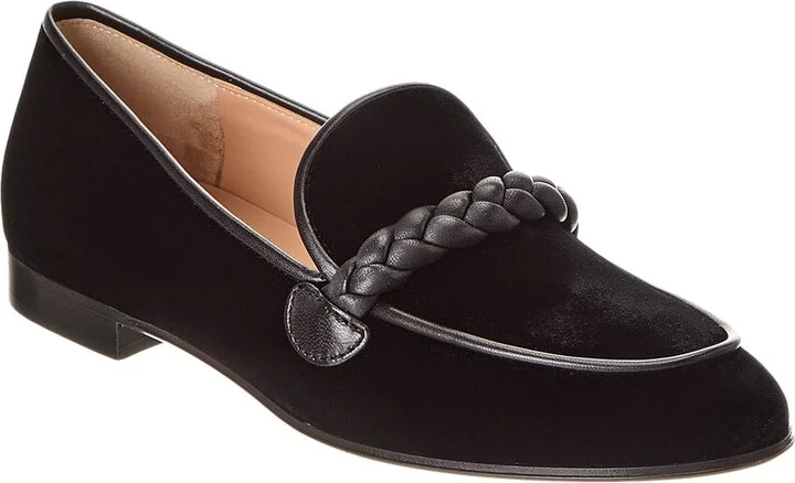 Gianvito Rossi Belem Velvet & Leather Loafer