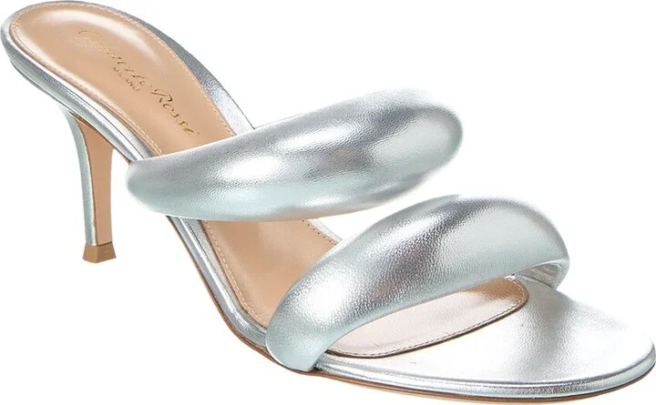 Gianvito Rossi Bijoux Slide 70 Leather Sandal