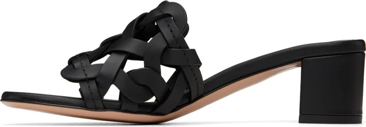 Gianvito Rossi Black Amalfi 45 Mules - Image 3