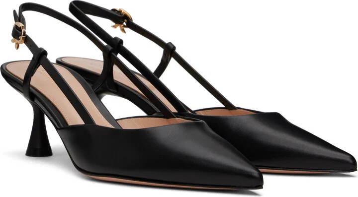 Gianvito Rossi Black Ascent 55 Heels - Image 4
