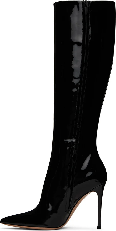 Gianvito Rossi Black Avril Boots - Image 3