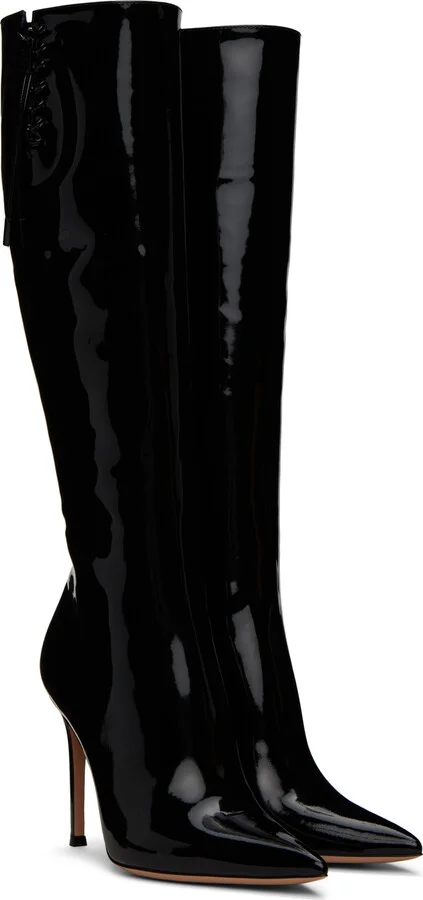 Gianvito Rossi Black Avril Boots - Image 4