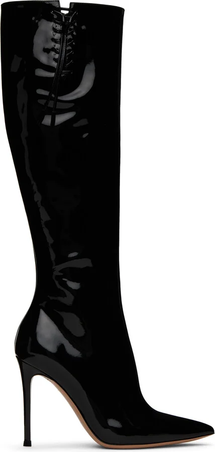 Gianvito Rossi Black Avril Boots