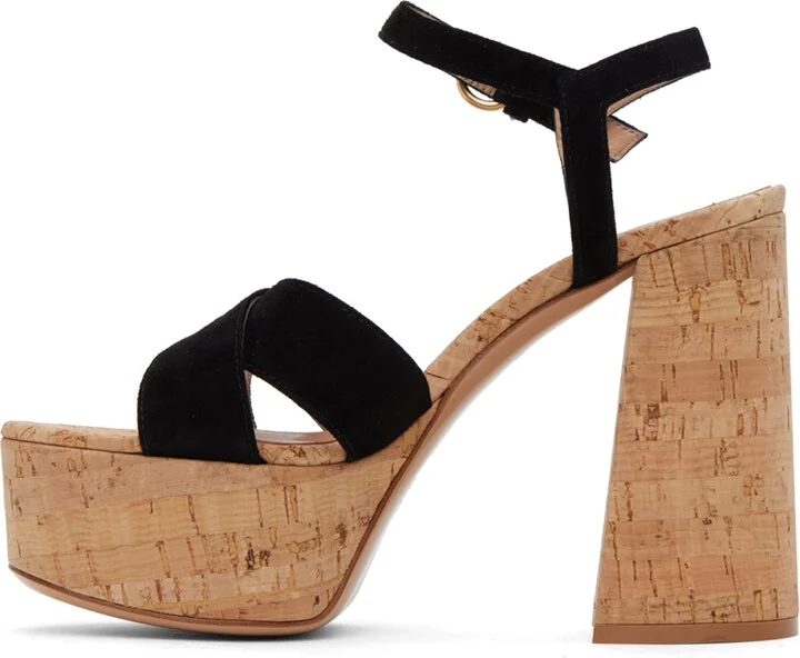 Gianvito Rossi Black Bebe Heeled Sandals - Image 3
