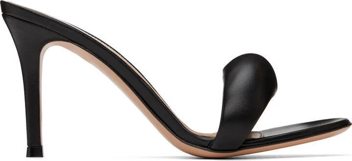 Gianvito Rossi Black Bijoux 85 Mules