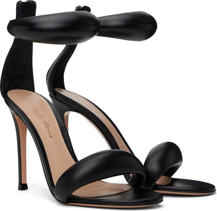 Gianvito Rossi Black Bijoux Heeled Sandals - Image 4