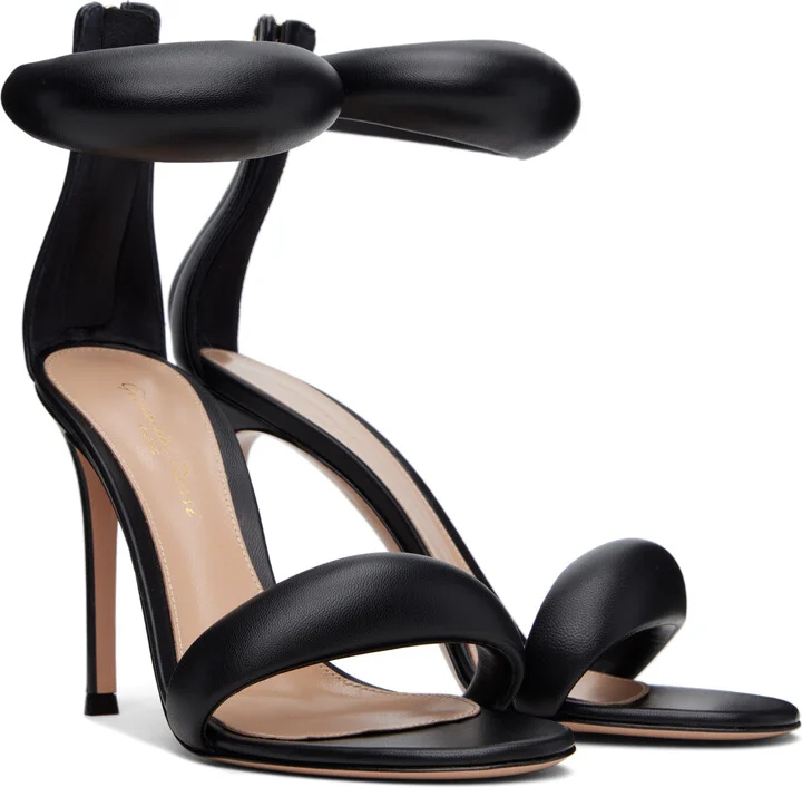 Gianvito Rossi Black Bijoux Heeled Sandals - Image 4
