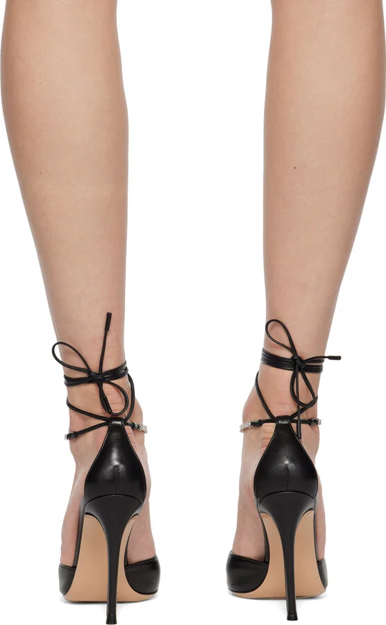 Gianvito Rossi Black Brilliant Heels - Image 2