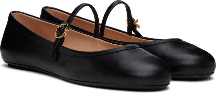 Gianvito Rossi Black Carla Ballerina Flats - Image 4