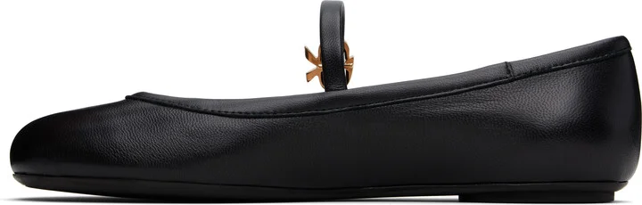 Gianvito Rossi Black Carla Ballerina Flats - Image 3