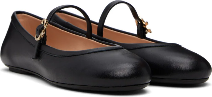 Gianvito Rossi Black Carla Ballerina Flats - Image 4