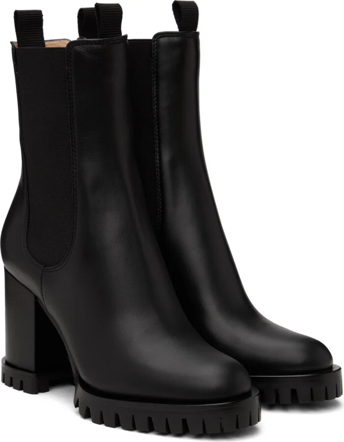 Gianvito Rossi Black Chester 70 Chelsea Boots - Image 4
