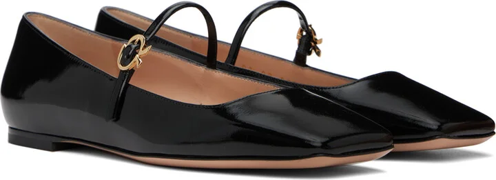 Gianvito Rossi Black Christina 05 Ballerina Flats - Image 4