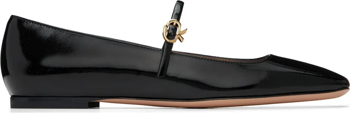 Gianvito Rossi Black Christina 05 Ballerina Flats
