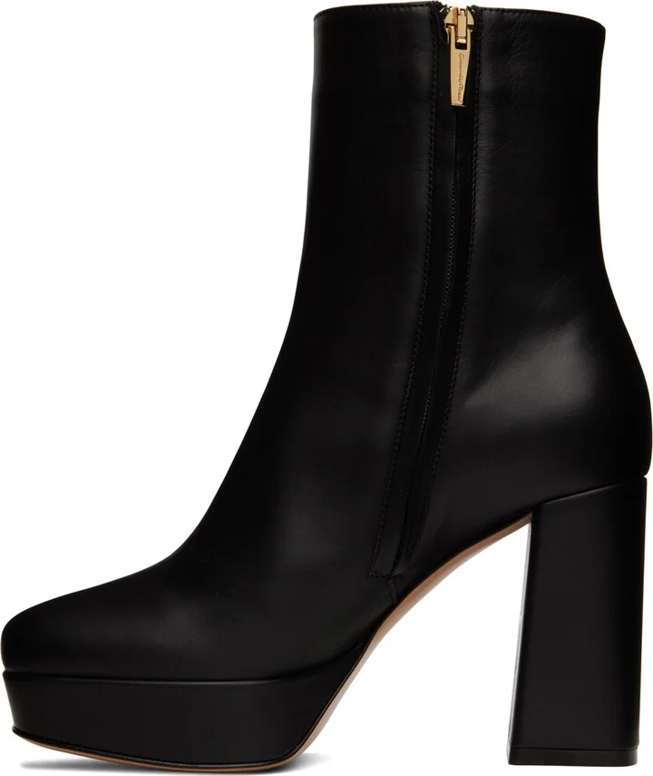 Gianvito Rossi Black Daisen Boots - Image 3