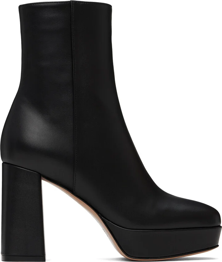 Gianvito Rossi Black Daisen Boots