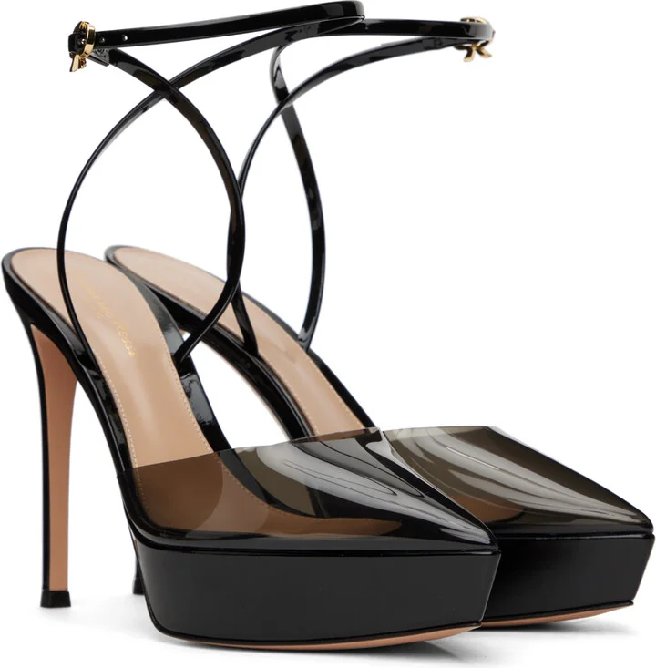 Gianvito Rossi Black Dashiel Heels - Image 4