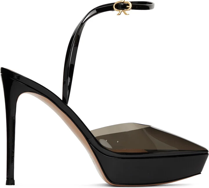 Gianvito Rossi Black Dashiel Heels