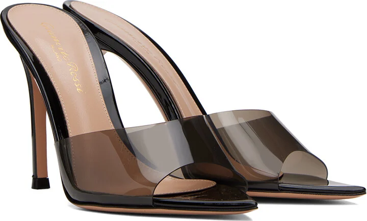 Gianvito Rossi Black Elle 105 Heeled Sandals - Image 4