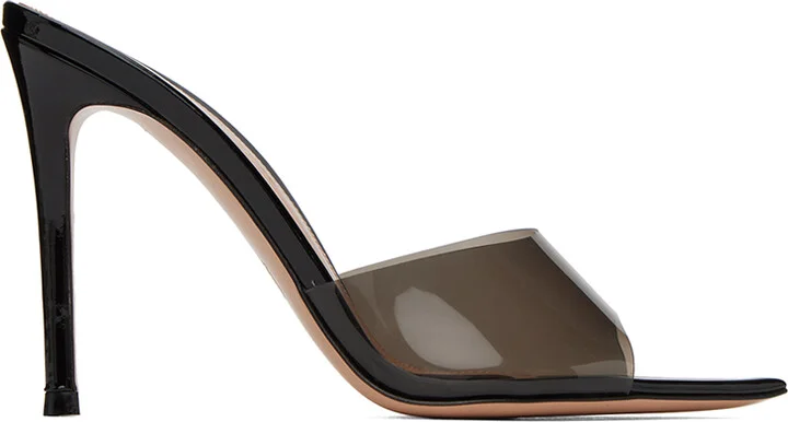 Gianvito Rossi Black Elle 105 Heeled Sandals