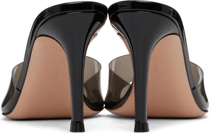 Gianvito Rossi Black Elle 85 Heeled Sandals - Image 2